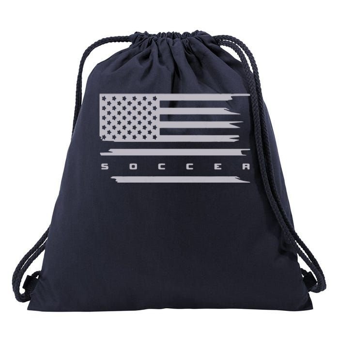 American Flag Soccer Apparel Soccer Hoodie Drawstring Bag