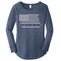 American Flag Soccer Apparel Soccer Hoodie Women's Perfect Tri Tunic Long Sleeve Shirt