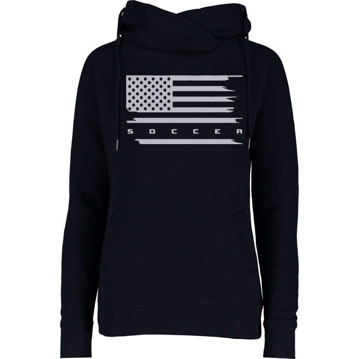 American Flag Soccer Apparel Soccer Hoodie Womens Funnel Neck Pullover Hood