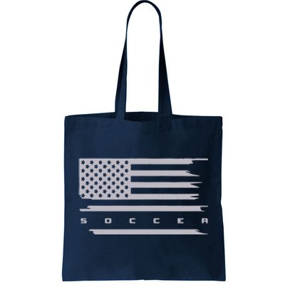 American Flag Soccer Apparel Soccer Hoodie Tote Bag