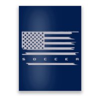 American Flag Soccer Apparel Soccer Hoodie Poster