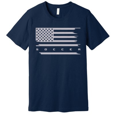 American Flag Soccer Apparel Soccer Hoodie Premium T-Shirt