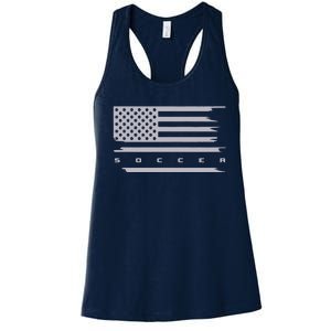 American Flag Soccer Apparel Soccer Hoodie Women's Racerback Tank