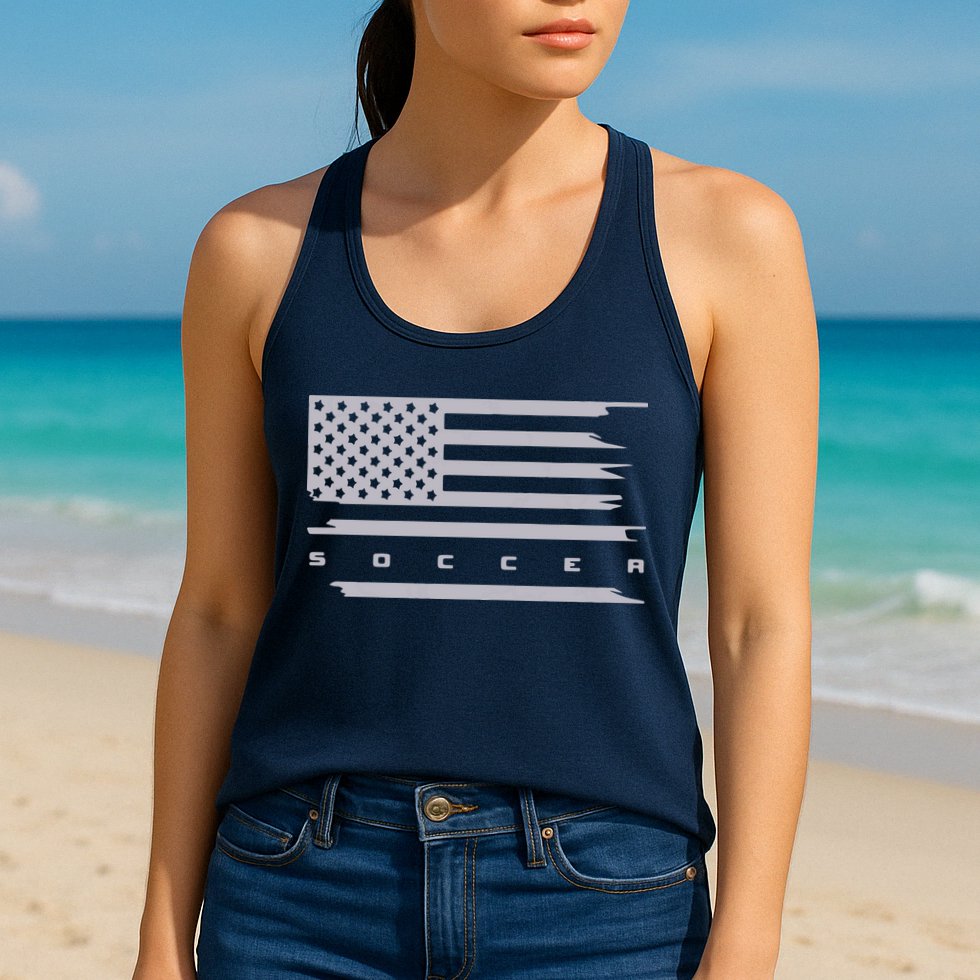 American Flag Soccer Apparel Soccer Hoodie Womens Tank Top