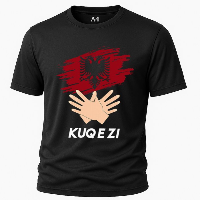 Albanian Flag Shqip Shqiponja Albanian Eagle Albania Cooling Performance Crew T-Shirt