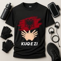 Albanian Flag Shqip Shqiponja Albanian Eagle Albania Cooling Performance Crew T-Shirt
