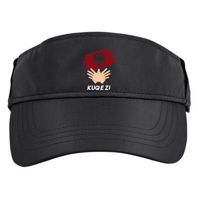 Albanian Flag Shqip Shqiponja Albanian Eagle Albania Adult Drive Performance Visor