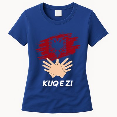 Albanian Flag Shqip Shqiponja Albanian Eagle Albania Womens T-Shirt