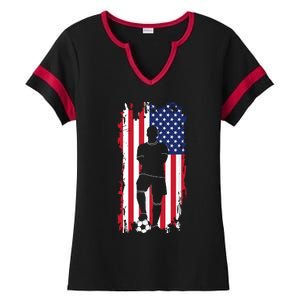 American Flag Soccer Apparel Soccer Ladies Halftime Notch Neck Tee