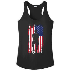 American Flag Soccer Apparel Soccer Ladies PosiCharge Competitor Racerback Tank