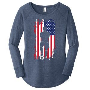 American Flag Soccer Apparel Soccer Women's Perfect Tri Tunic Long Sleeve Shirt