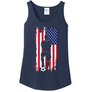 American Flag Soccer Apparel Soccer Ladies Essential Tank