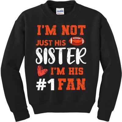 American Football Sister Football Fan Football Team Sports Kids Sweatshirt