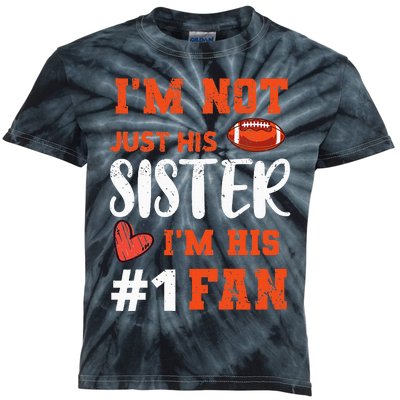 American Football Sister Football Fan Football Team Sports Kids Tie-Dye T-Shirt