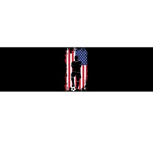 American Flag Soccer Apparel Soccer Bumper Sticker