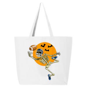 American Football Skeleton Halloween Football Fan 25L Jumbo Tote