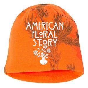 American Floral Story Halloween Florist Funny Horror Parody Kati - Camo Knit Beanie