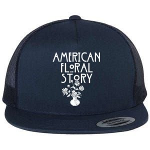 American Floral Story Halloween Florist Funny Horror Parody Flat Bill Trucker Hat