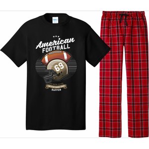 American Football Sport Tournamet Touchdown Mom Dad Gift Pajama Set