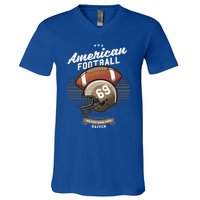 American Football Sport Tournamet Touchdown Mom Dad Gift V-Neck T-Shirt