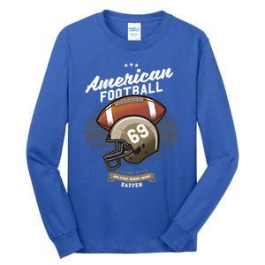 American Football Sport Tournamet Touchdown Mom Dad Gift Tall Long Sleeve T-Shirt