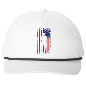 American Flag Soccer Apparel - Soccer Snapback Five-Panel Rope Hat