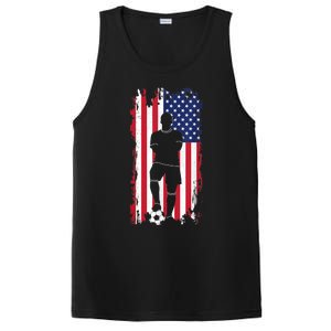 American Flag Soccer Apparel - Soccer PosiCharge Competitor Tank