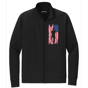 American Flag Soccer Apparel - Soccer Stretch Full-Zip Cadet Jacket