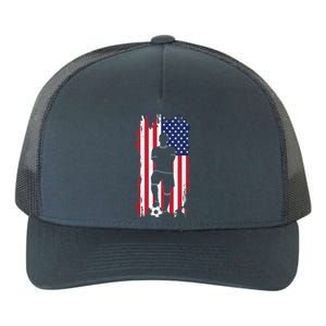 American Flag Soccer Apparel - Soccer Yupoong Adult 5-Panel Trucker Hat