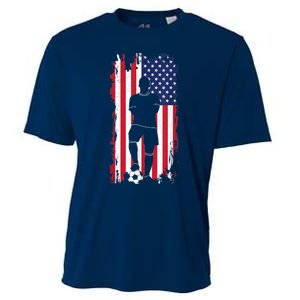 American Flag Soccer Apparel - Soccer Cooling Performance Crew T-Shirt