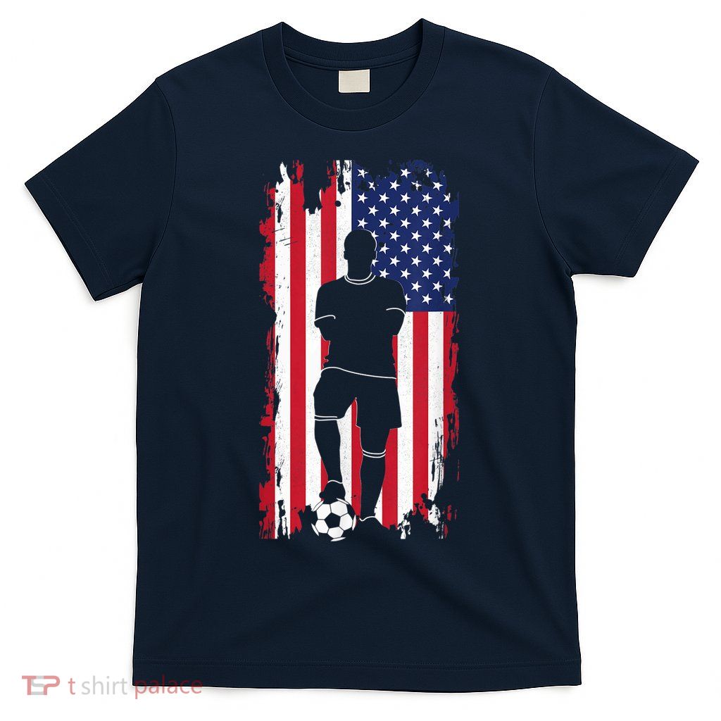 American Flag Soccer Apparel - Soccer T-Shirt