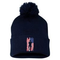 American Flag Soccer Apparel - Soccer Pom Pom 12in Knit Beanie