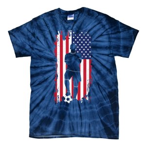 American Flag Soccer Apparel - Soccer Tie-Dye T-Shirt