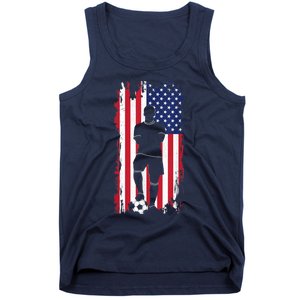 American Flag Soccer Apparel - Soccer Tank Top