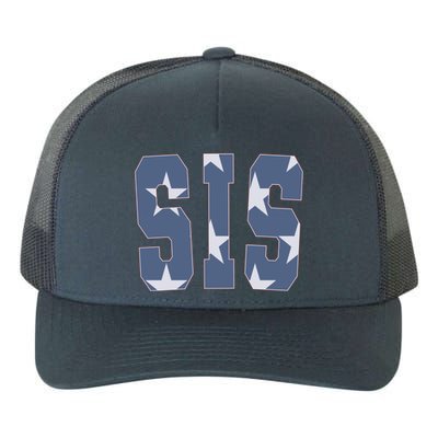 American Flag Sis Matching Family 4th Of July Great Gift Yupoong Adult 5-Panel Trucker Hat