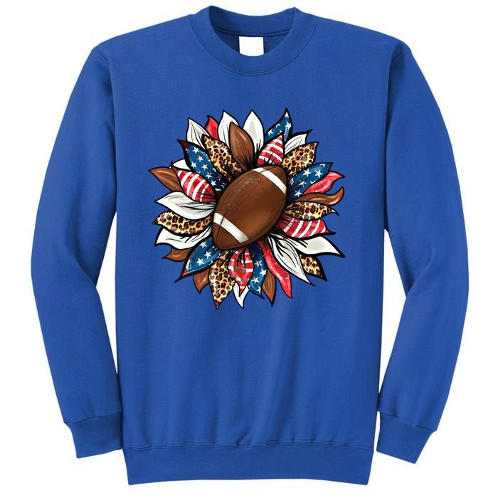 American Football Sunflower Great Gift American Flag Sunflower Gift Sweatshirt