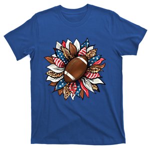 American Football Sunflower Great Gift American Flag Sunflower Gift T-Shirt