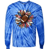 American Football Sunflower Great Gift American Flag Sunflower Gift Tie-Dye Long Sleeve Shirt