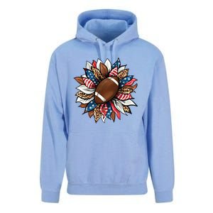 American Football Sunflower Great Gift American Flag Sunflower Gift Unisex Surf Hoodie