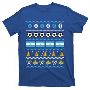 Argentinian Flag Soccer Ugly Christmas Sweater Argentina Cute Gift T-Shirt