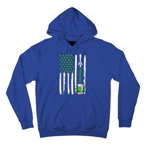 American Flag St Patrick's Day Shamrock Ing Beer Irish Funny Gift Hoodie