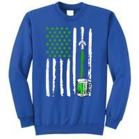 American Flag St Patrick's Day Shamrock Ing Beer Irish Funny Gift Sweatshirt