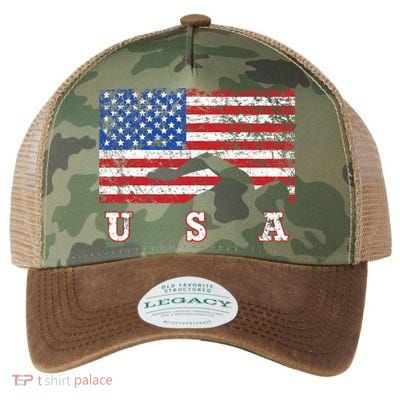 American Flag Swimming USA Gift, Swim Team Legacy Tie Dye Trucker Hat
