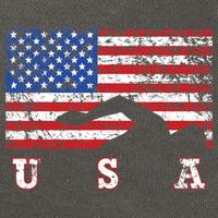 American Flag Swimming USA Gift, Swim Team Cotton Canvas Backpack