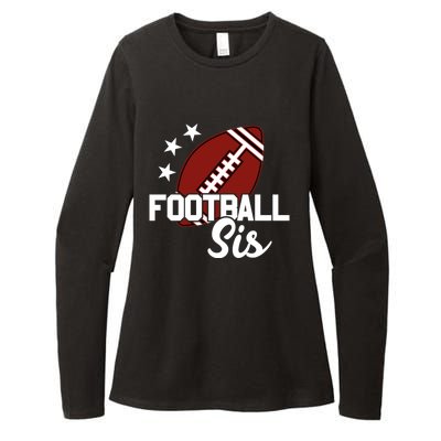 American Football Sis Gift Womens CVC Long Sleeve Shirt