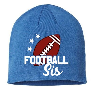 American Football Sis Gift Sustainable Beanie