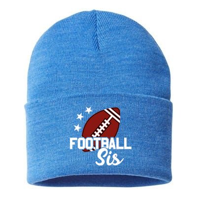 American Football Sis Gift Sustainable Knit Beanie