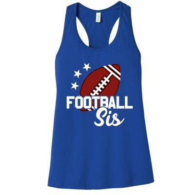 American Football Sis Gift Women's Racerback Tank