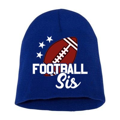 American Football Sis Gift Short Acrylic Beanie