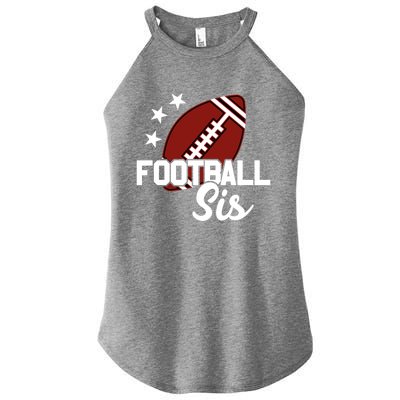 American Football Sis Gift Women’s Perfect Tri Rocker Tank